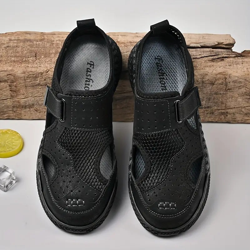 Men's Breathable Casual Shoes – Lightweight PU Sole & Cushioned Comfort