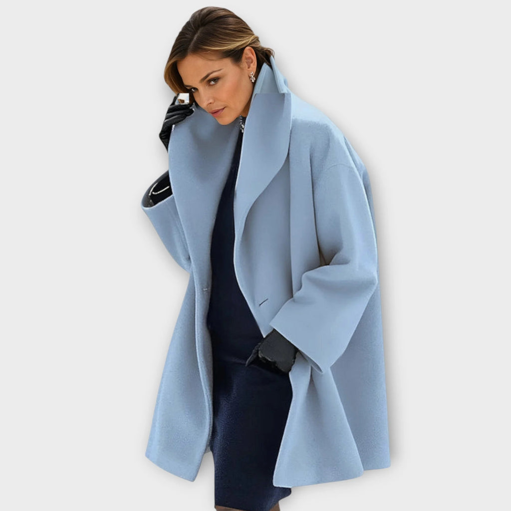Women’s Elegant Wool-Blend Scandinavian Style Coat