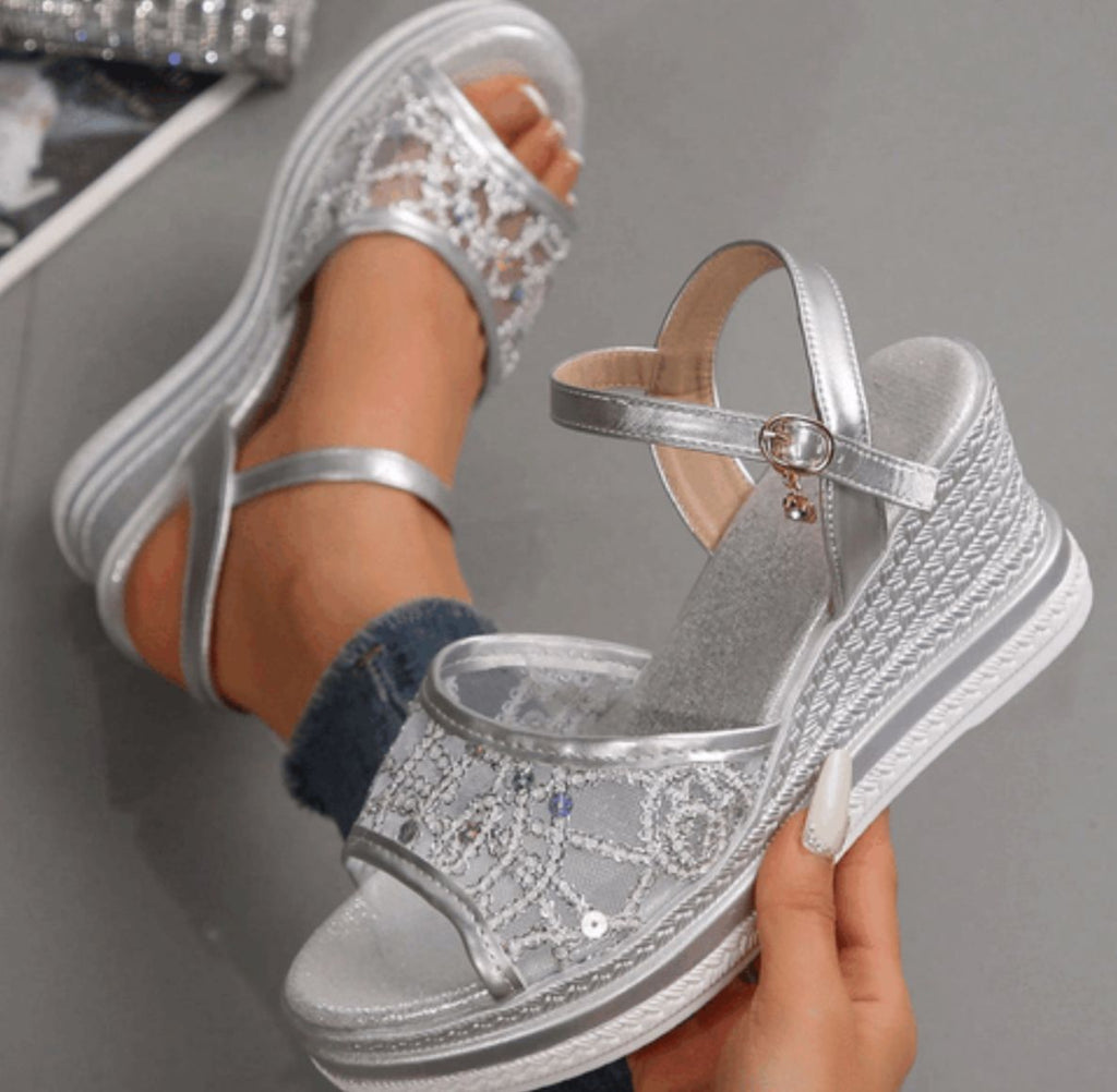 REGULAR WEDGE CHUNKY SANDALS