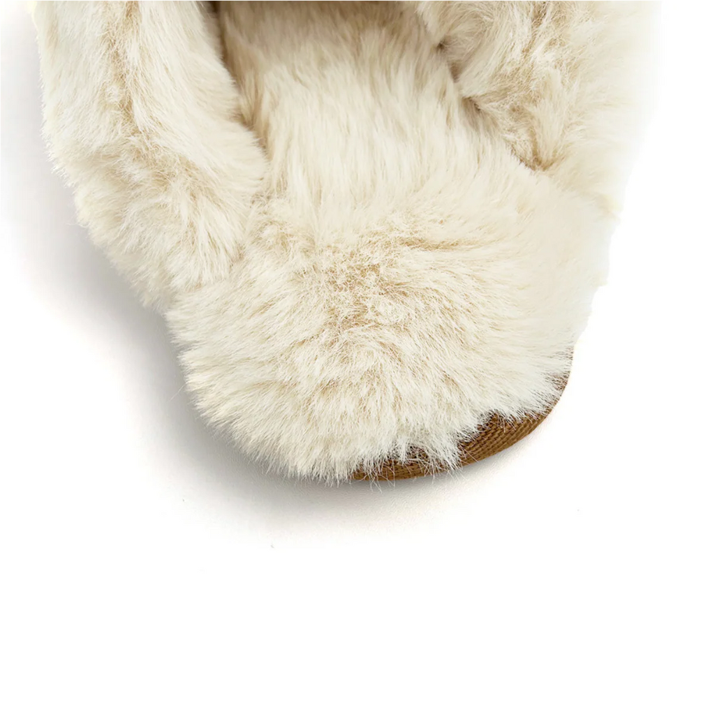 Plush Sheepskin-Lined Non-Slip Indoor–Outdoor Slippers