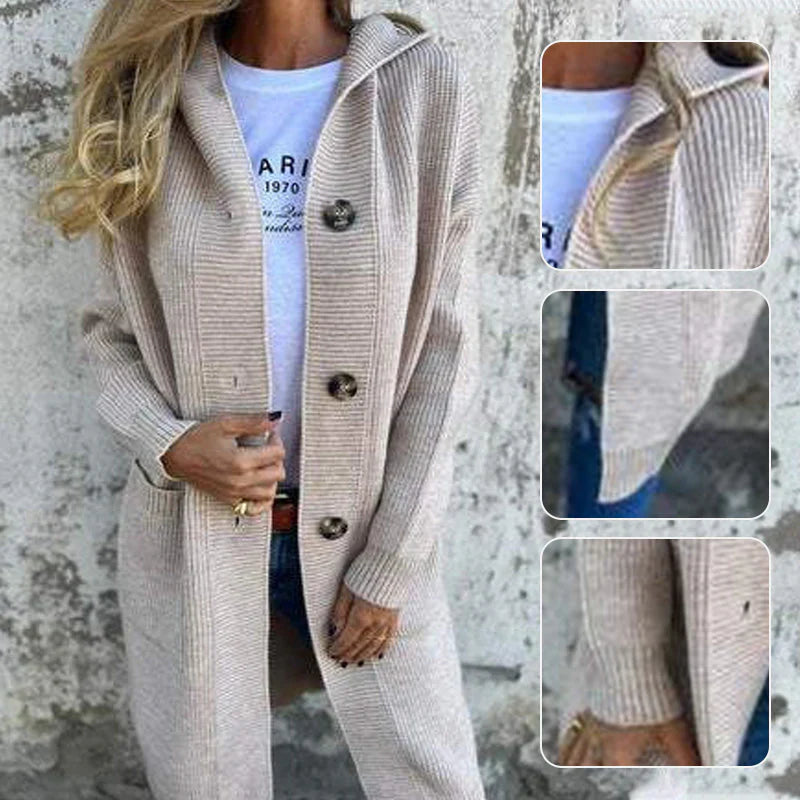 Women’s Cozy Elegance Hooded Cardigan