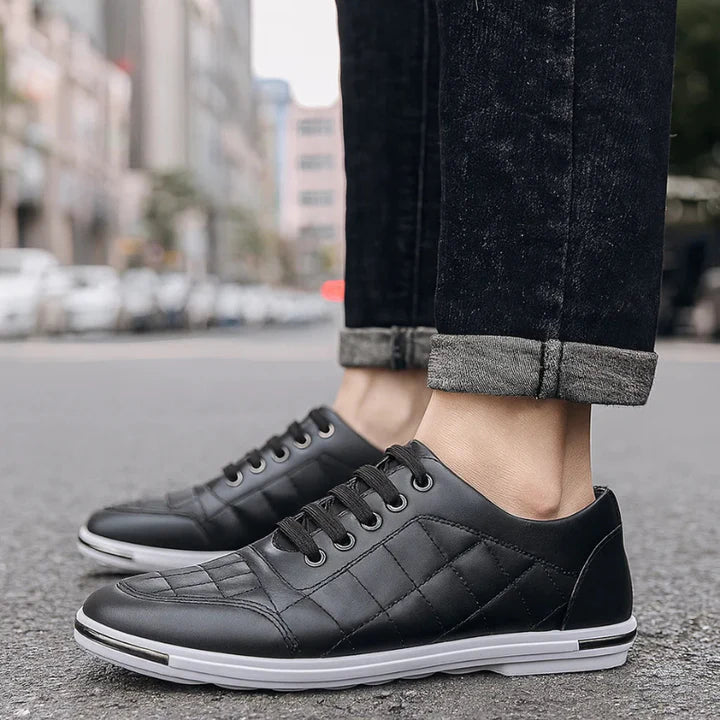 Men's Everyday Soft-Leather Comfort Trainers