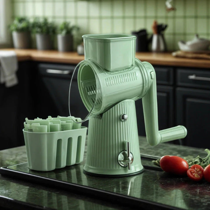 Multi-Drum Rotary Grater and Slicer Set