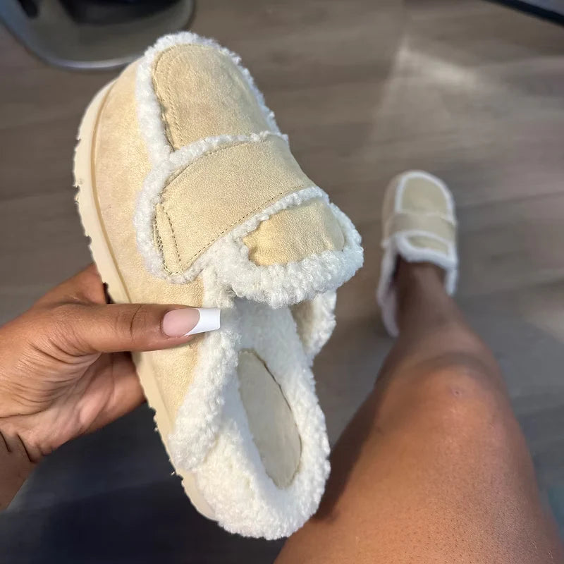 Women's Faux Fur Cozy Slip-On Slippers