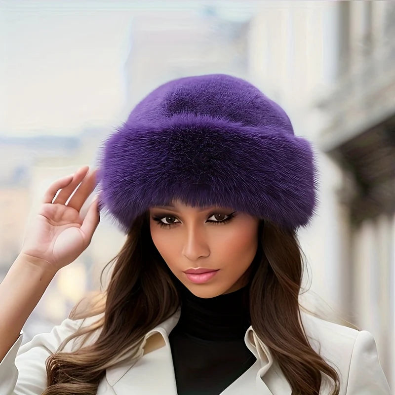 Women’s Elegant Faux Fur Winter Hat