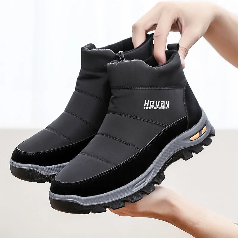 Men's Orthopedic Arch Support Wide Toe Snow Boots