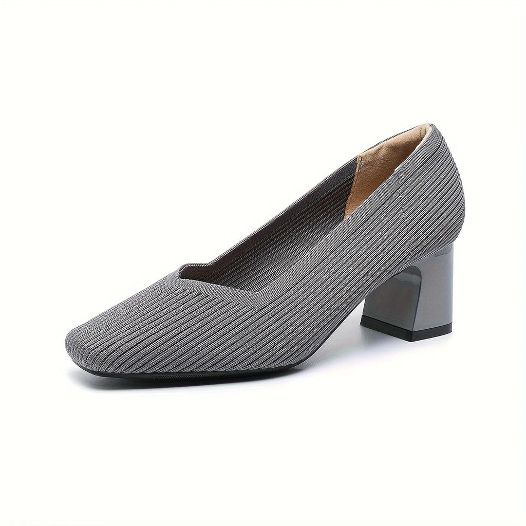 Women’s Pain-Free Comfort Block Heel Pumps with Arch Support