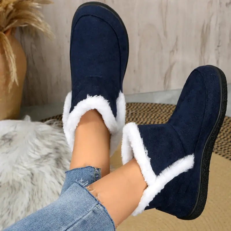 Women's Plush Fur Winter Ankle Boots