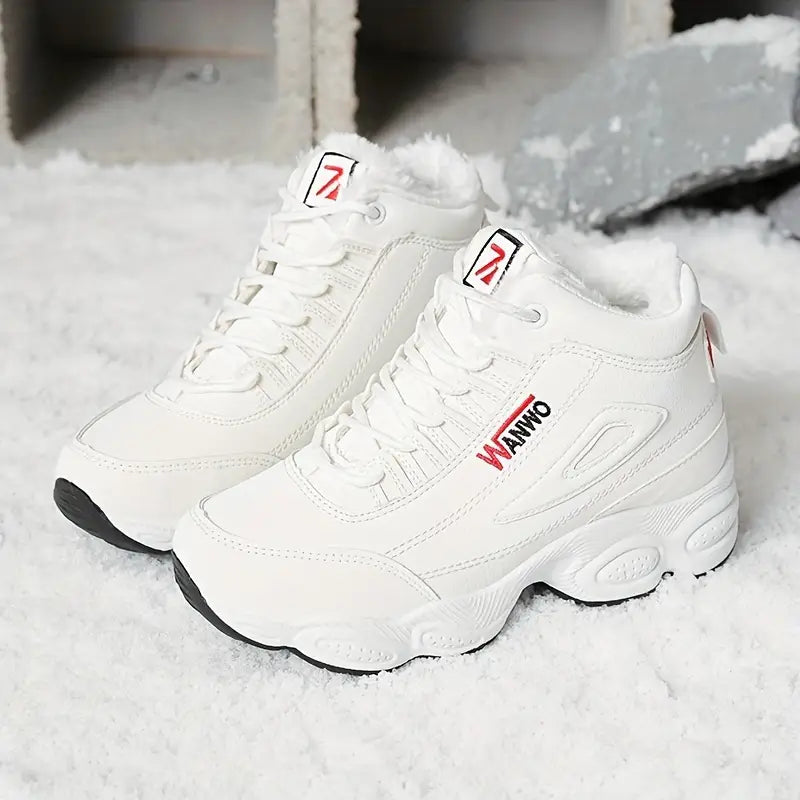 2025 Women’s Fleece-Lined Chunky Mid-Heel Ankle Boots