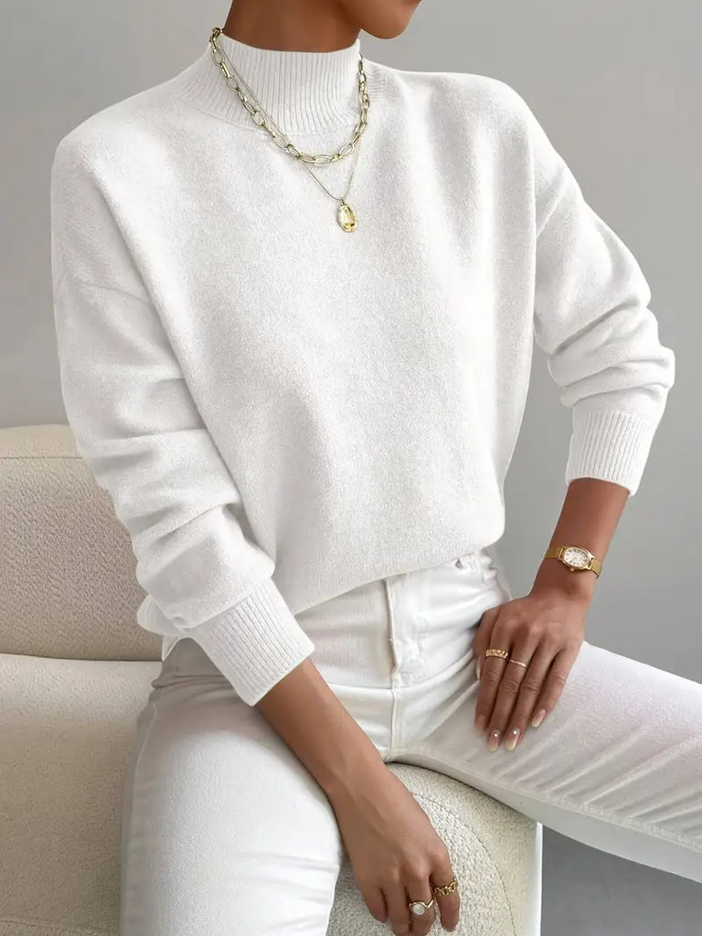 Women's Comfortable High Neck Sweater