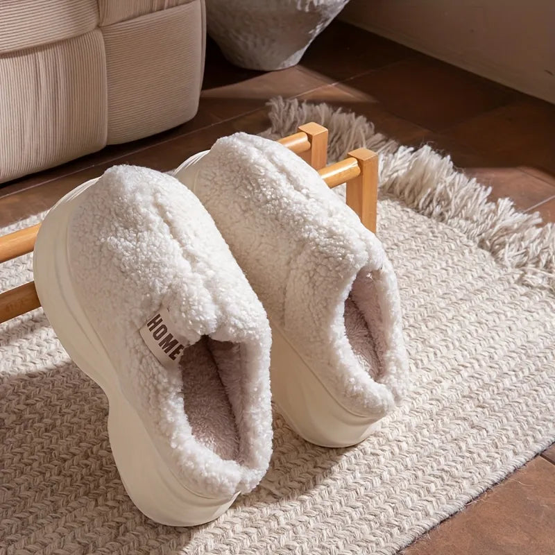 Women’s Ultra-Plush Thick-Platform Winter House Slippers