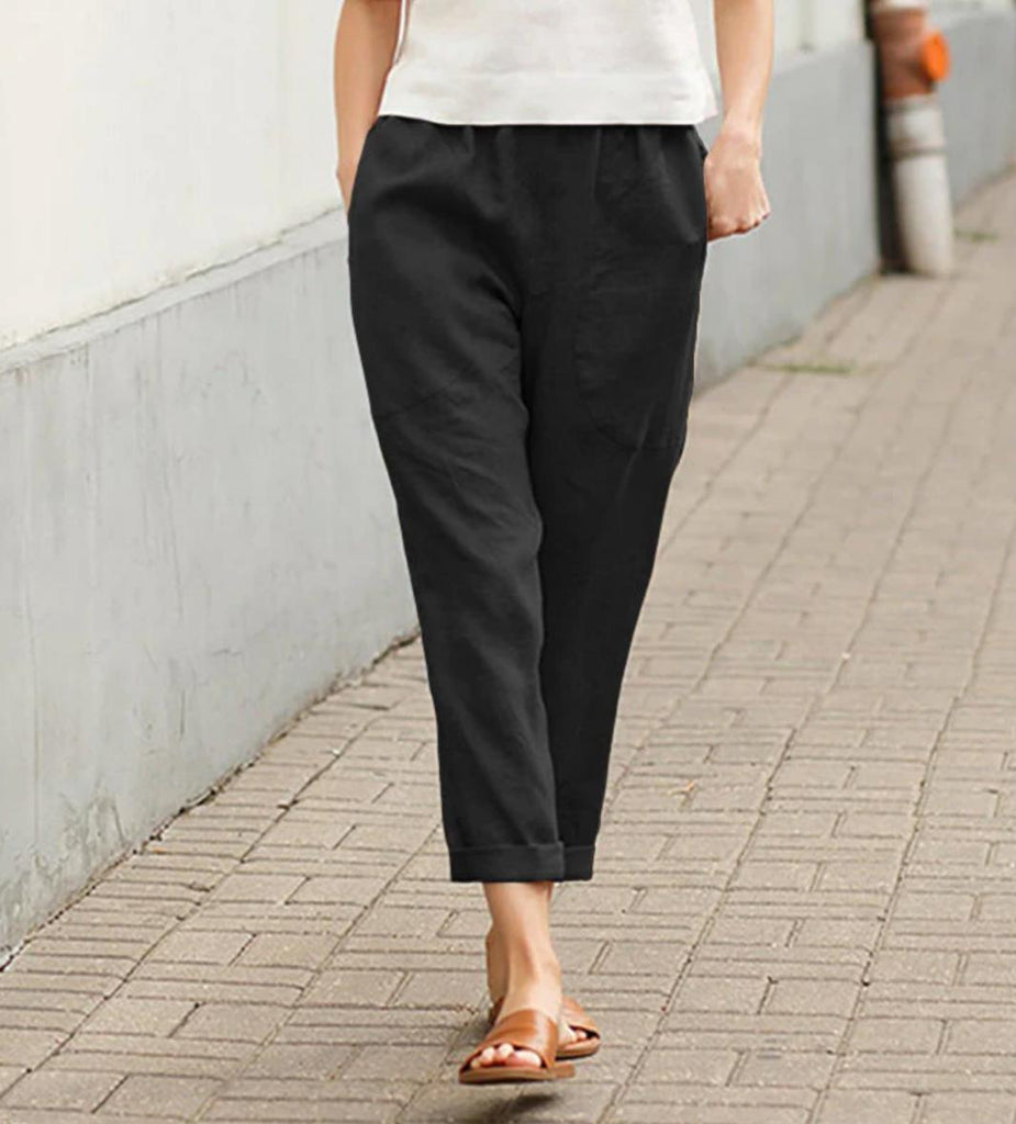 Lightweight Cotton Pants for Women in Plus Sizes