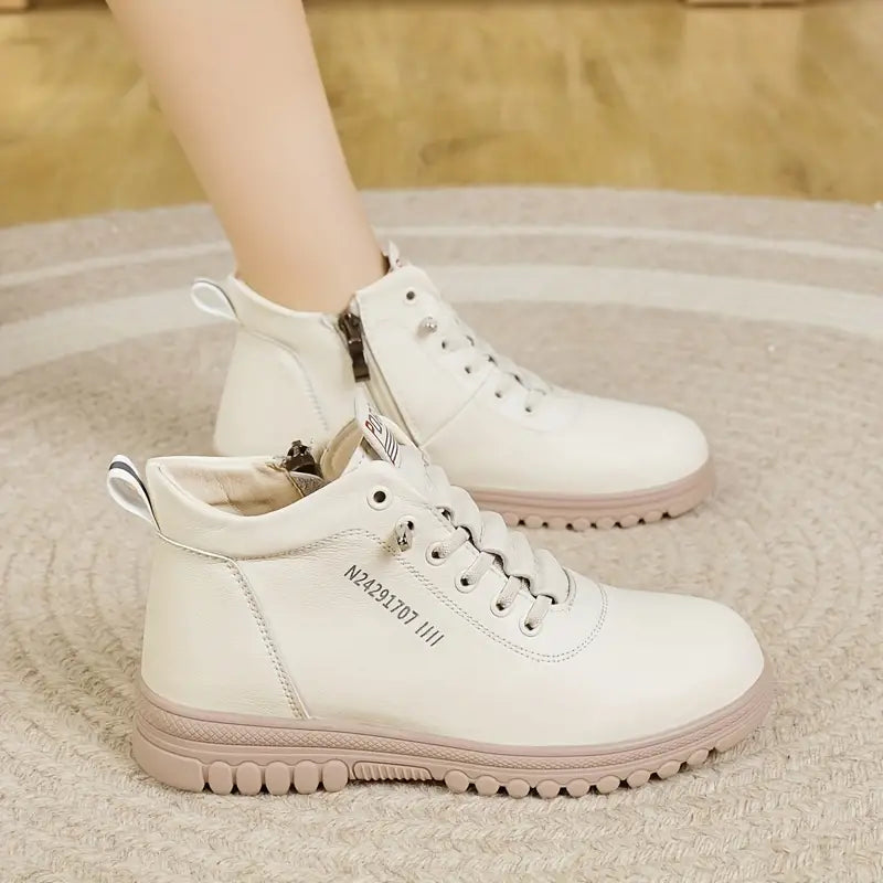 Women's Fashion Ankle Boots With Side Zipper