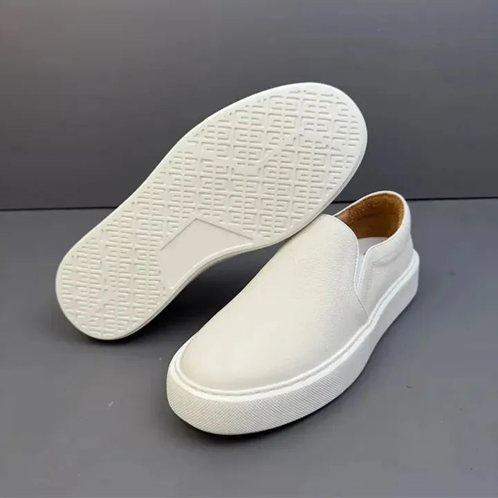 Men’s Retro Soft-Leather Slip-On Loafers