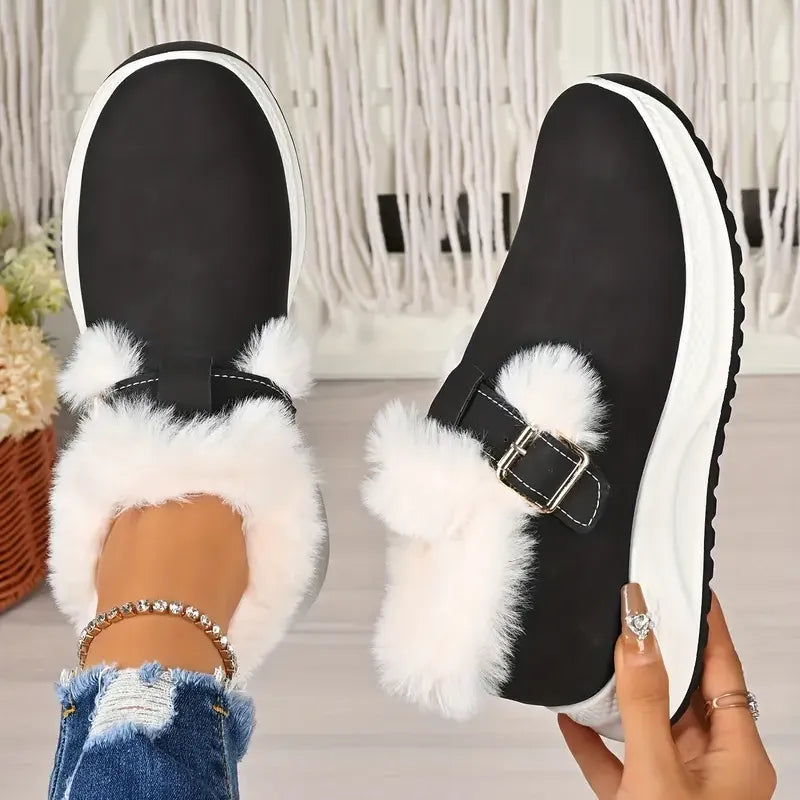 Women’s Waterproof Plush Winter Snow Shoes