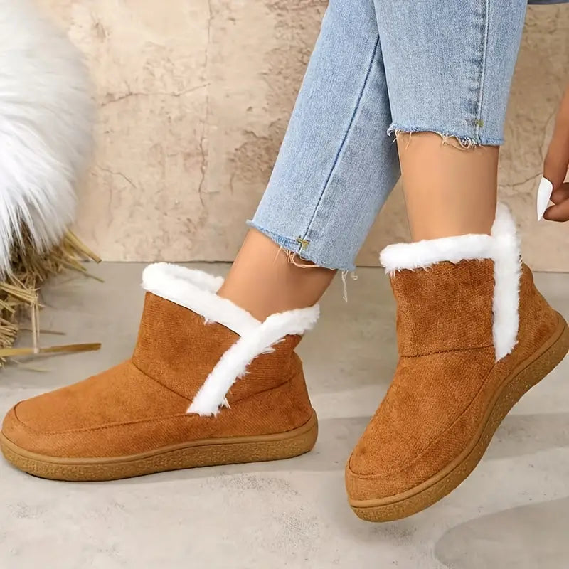 Women's Plush Fur Winter Ankle Boots