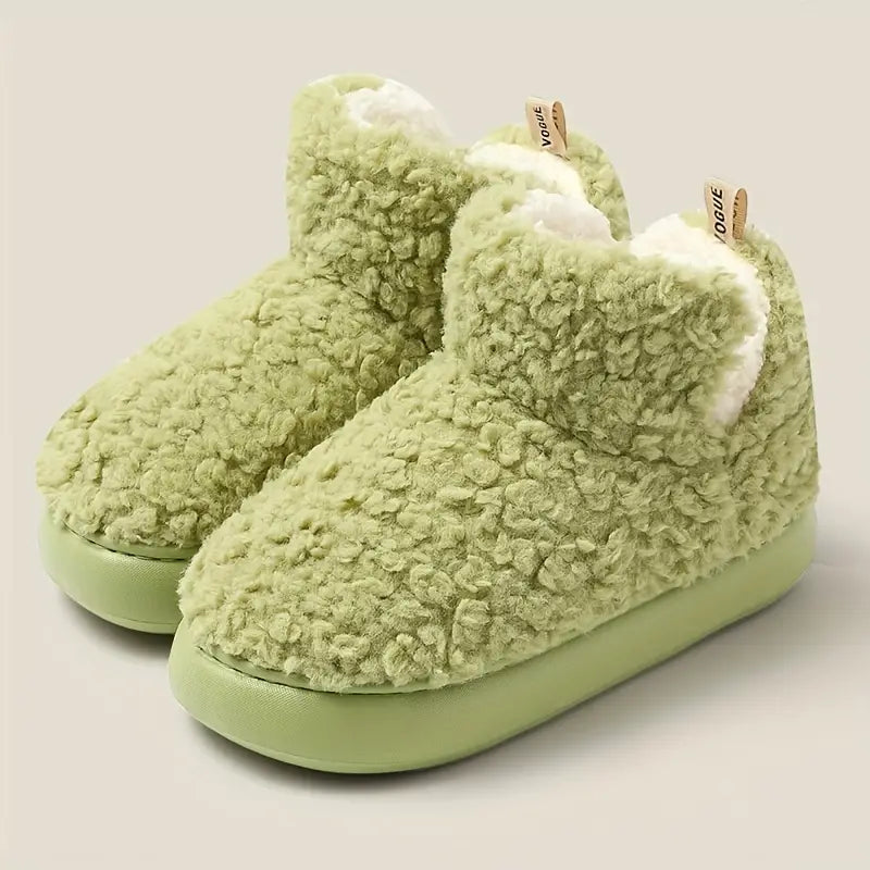 Women's Fuzzy Slip-On Thermal Boots