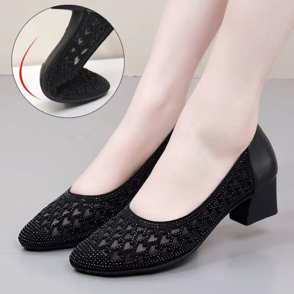 Breathable Diamond Mesh Summer Sandals