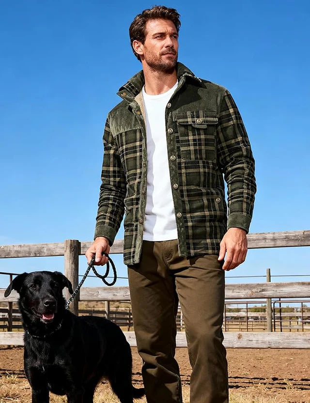 Hampshire Plaid Fleece-Lined Jacket