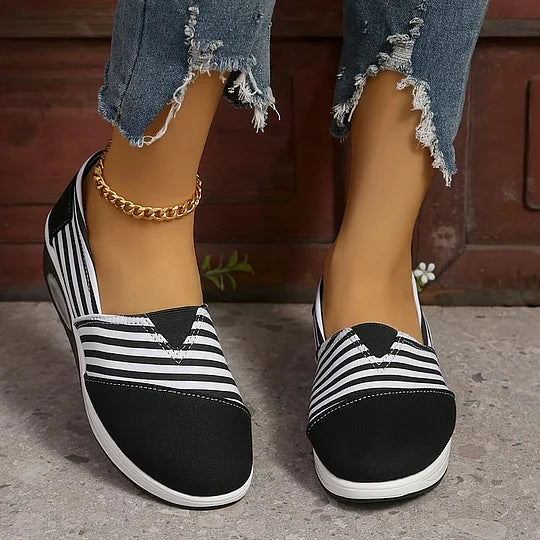 Orthopaedic Striped Sneakers for Women