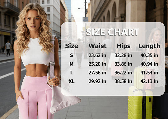 Women’s High Waist Straight Leg Wide Leg Trousers