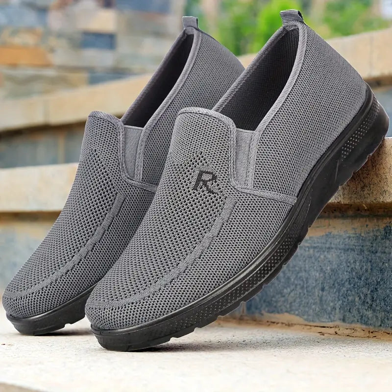 Men's Breathable Woven Slip-On Loafers