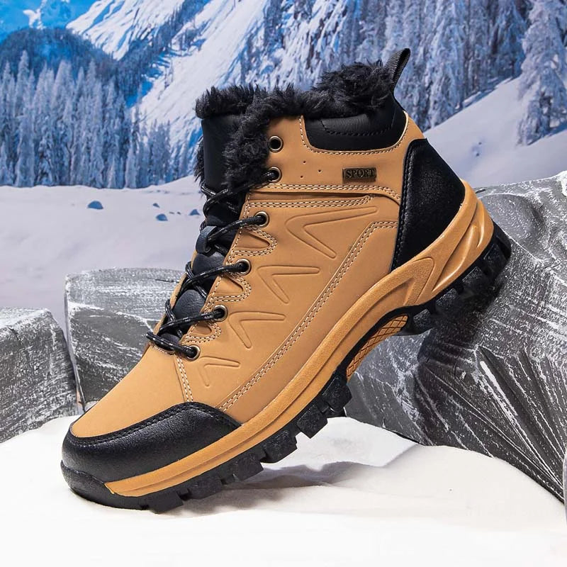 Men’s Orthopaedic Waterproof Wide-Toe Hiking Work Boots