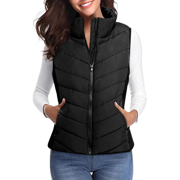 Women’s Quilted Zip-Up Puffer Vest