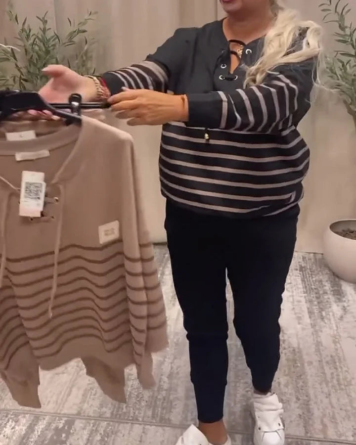 Striped ComfortFit Two-Piece Lounge Set