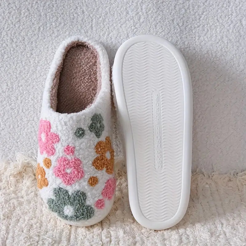 Women's Floral Cozy Winter Slippers