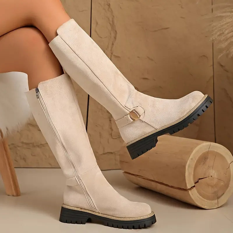Women’s Thick Anti-Slip Rubber Sole Knee High Boots