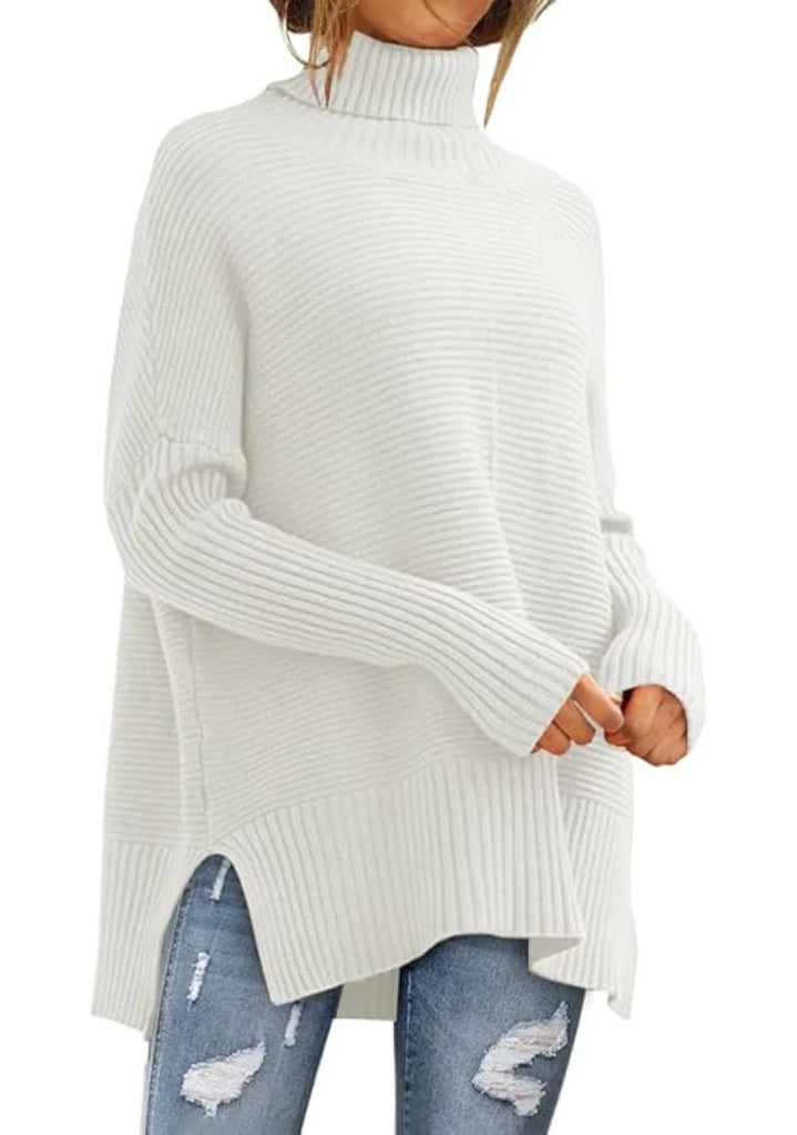 Women’s Soft Ribbed Knit Turtleneck Sweater