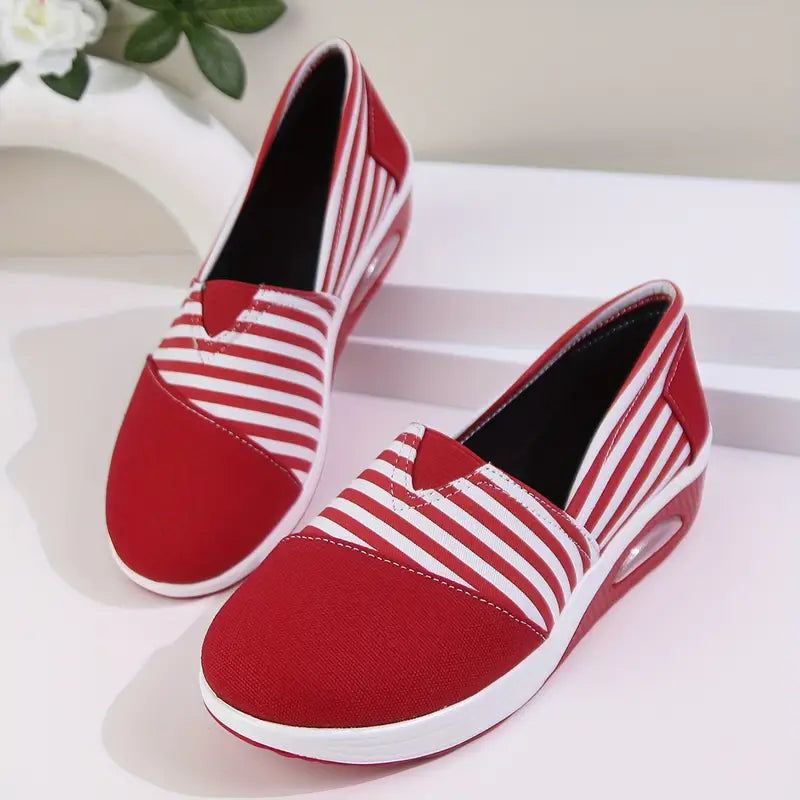 Orthopaedic Striped Sneakers for Women