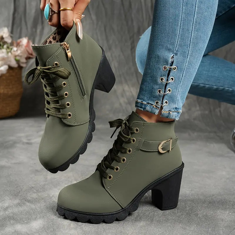 Women’s Orthopaedic Chunky Heel Ankle Boots