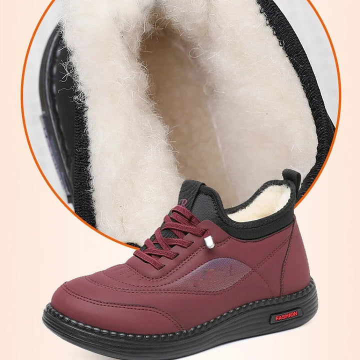 Women's winter shoes with soft sole and plush lining