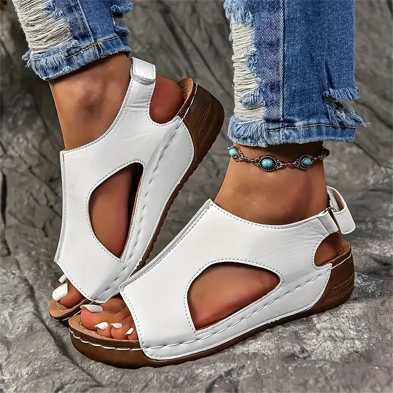 Women's Wedge Heeled Comfy Sandals