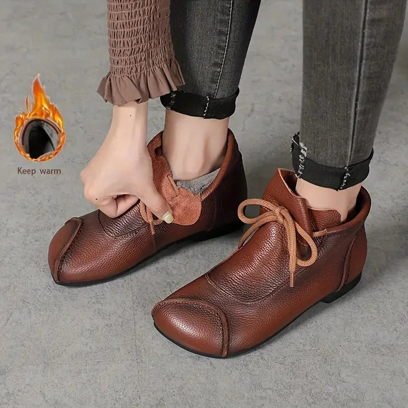 Women's Velvet Lining Mid Length Boots