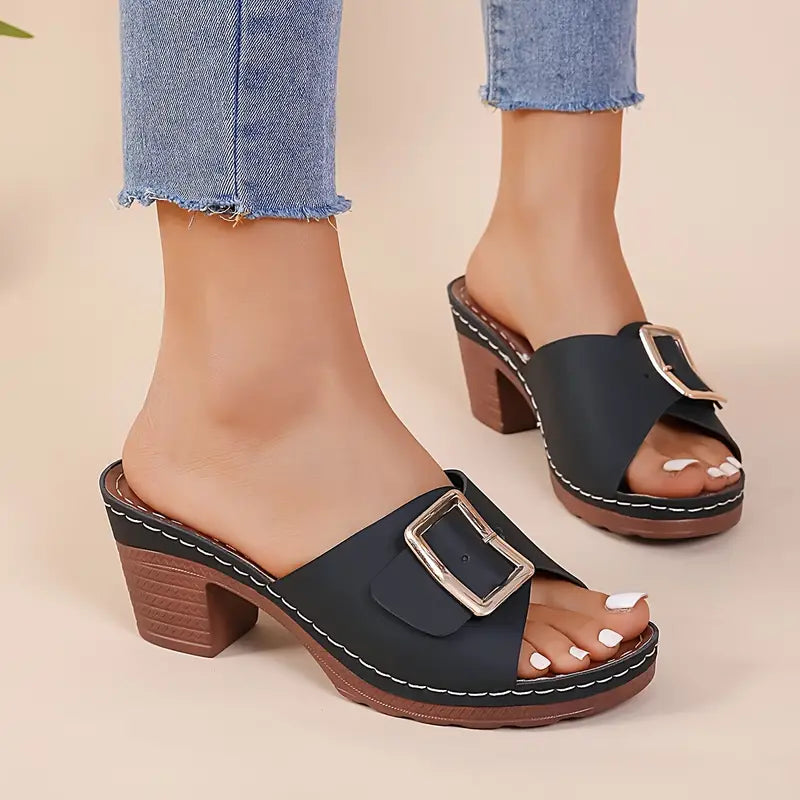 Women's Square Heel Sandals