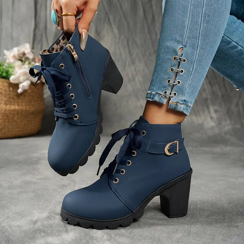 Women’s Orthopaedic Chunky Heel Ankle Boots