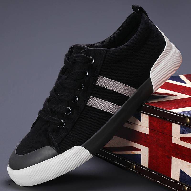 Men's Lightweight Breathable Canvas Sneakers – Casual Comfort Shoes