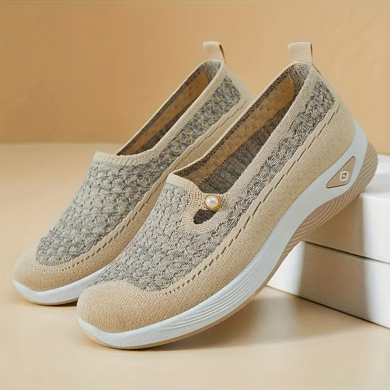 Breathable Mesh Slip-On Walking Shoes for Women
