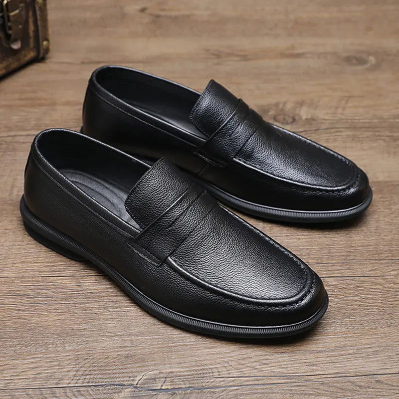 Men’s Cowhide Leather Comfort Driving Loafers