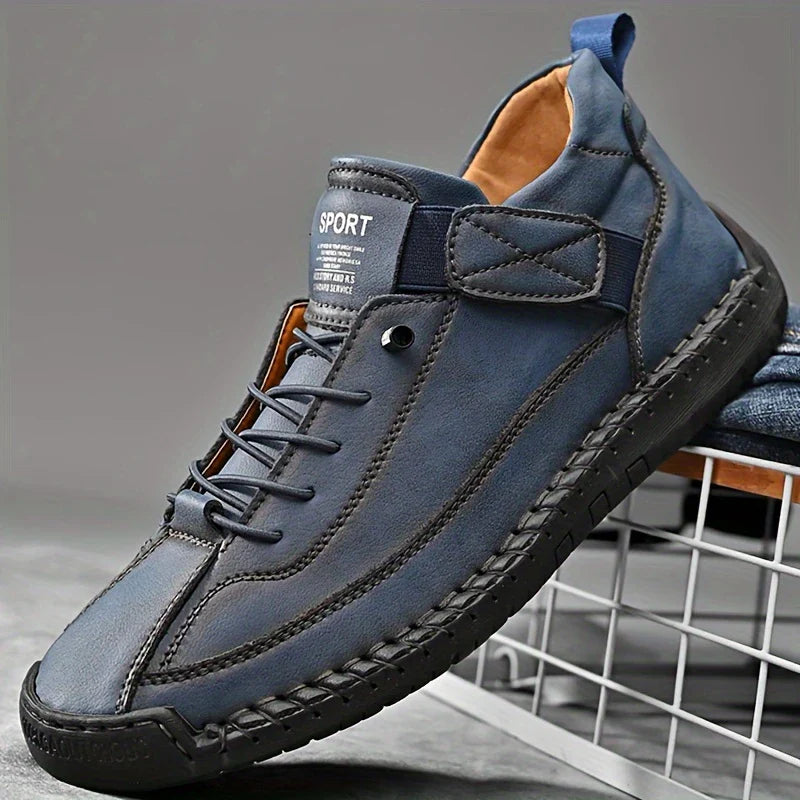 Men's Leather Trainers – Soft Comfort & Orthopaedic Support