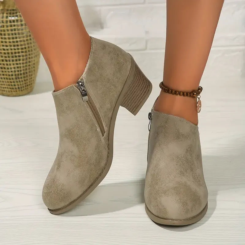 Women's Solid Colour Trendy Boots