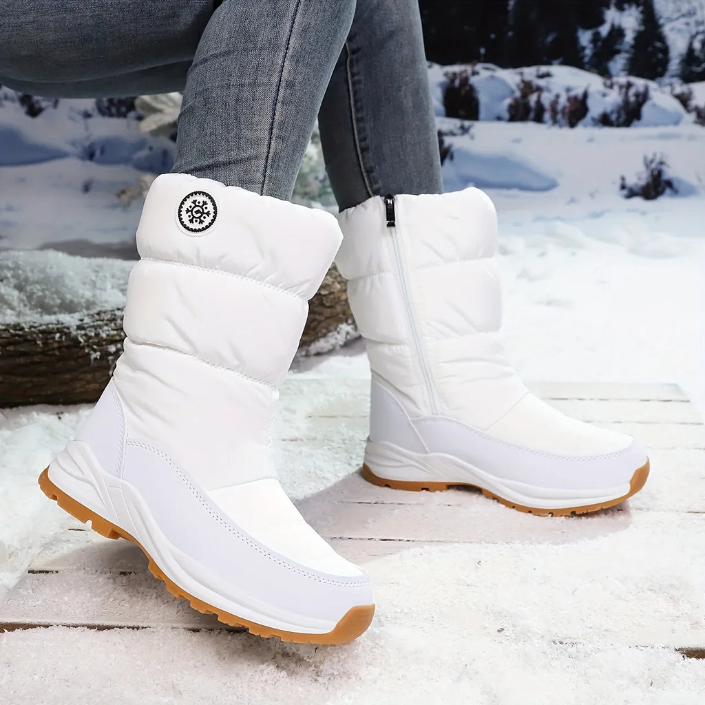 Women’s Water-Resistant Faux-Fur Mid-Calf Snow Boots