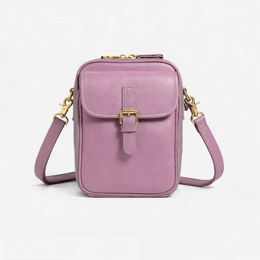 Women’s Compact Leather Crossbody Handbag