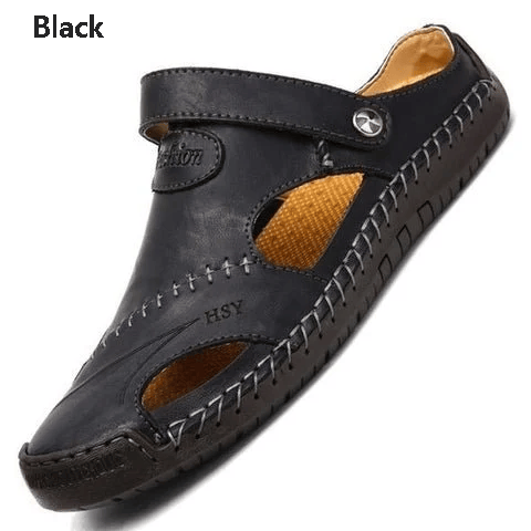 Soft Leather Men's Breathable Outdoor Sandals