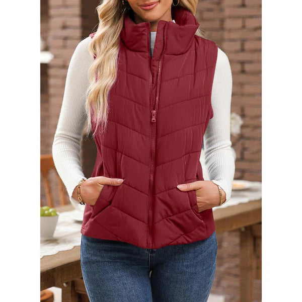 Women’s Quilted Zip-Up Puffer Vest