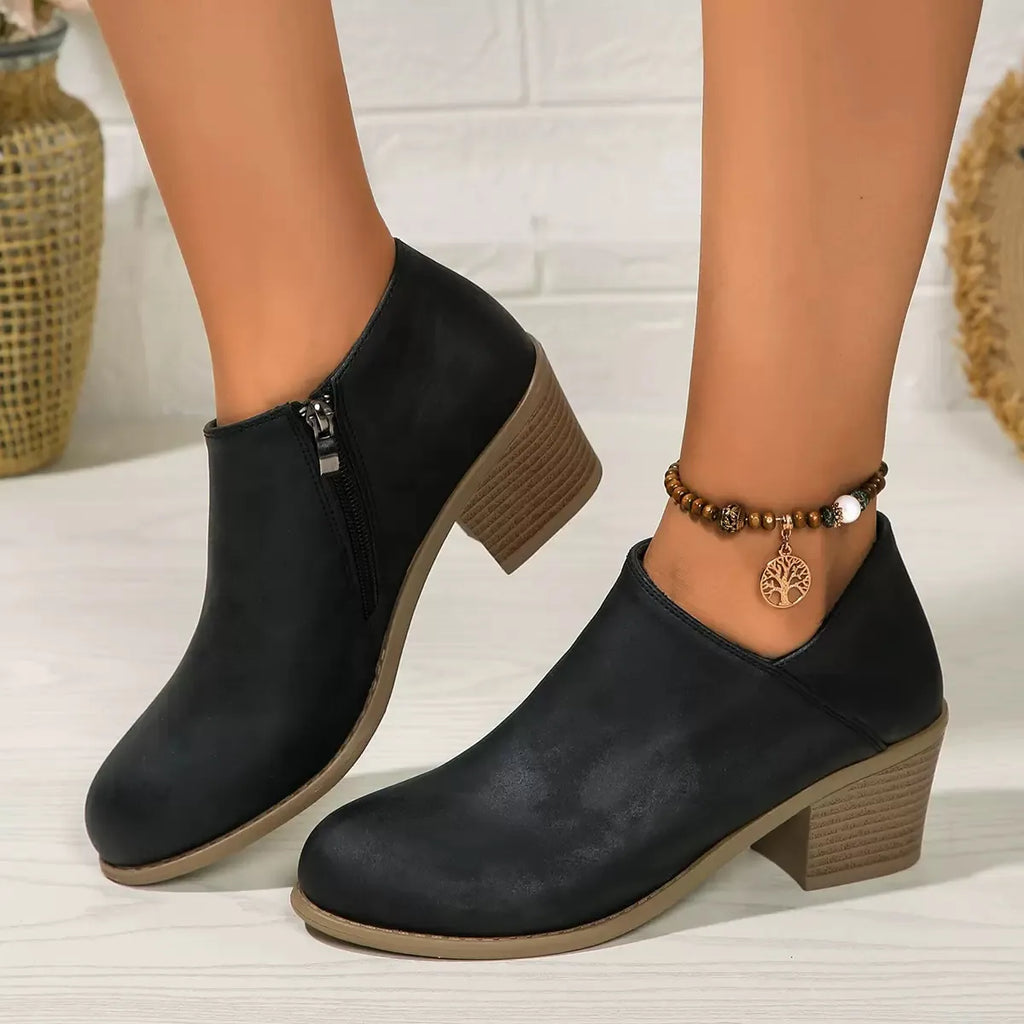 Women's Solid Colour Trendy Boots