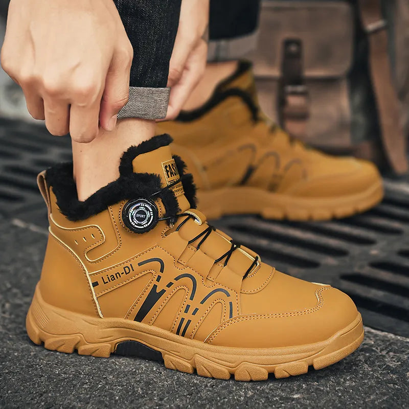 Men’s Waterproof Orthotic Grip Winter Work Trainers